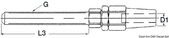 Terminale Inox Tenditore ø 5 Mm