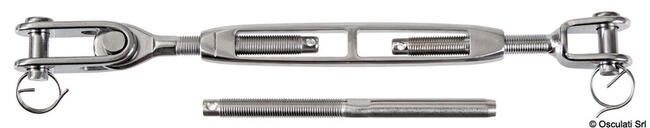 Tenditore Sartiame Cannula Aperta 3/8" Cavo 5 Mm