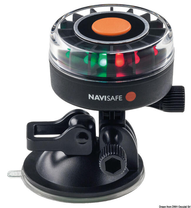 Lampada Navisafe 360° Tricolore Supporto A Ventosa