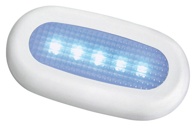 Luce Di Cortesia Stagna 5 Led Blu