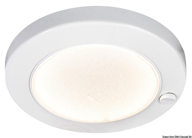 Plafoniera Abs Saturn Led Bianca A Filo