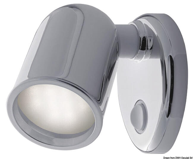 Applique Tube 10 Led Abs Cromato