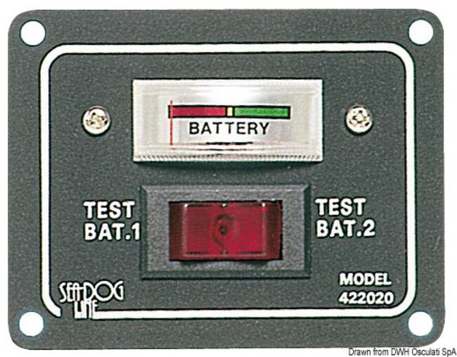 Pannellino Tester Per 2 Batterie
