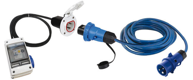 Kit Quadro Elettrico 16 A Con Presa Cruiser Nera