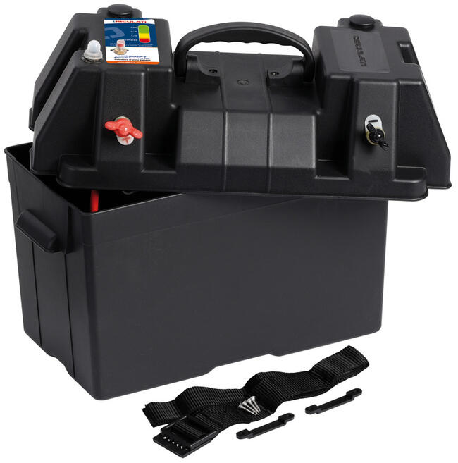 Cassetta Batteria Power Center Deluxe Con Dual Usb