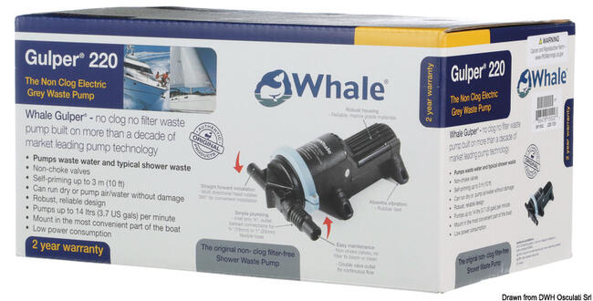 Pompa Whale Gulper 220 12v Retail