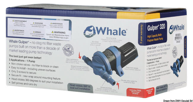 Pompa Whale Gulper 320 12v Retail