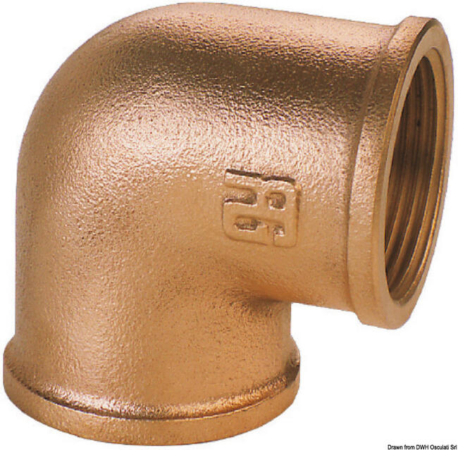 Gomito 90° F-f In Bronzo 1"1/2