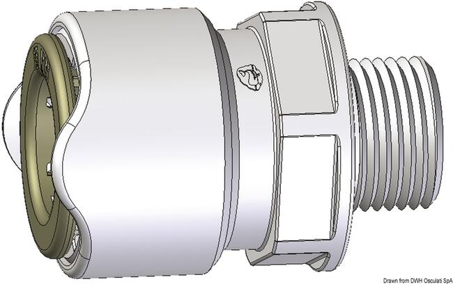 Adattatore 1/2" Bsp Maschio Whale