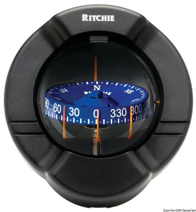 Bussola Ritchie Venturi Sail 3"3/4 Nera/blu