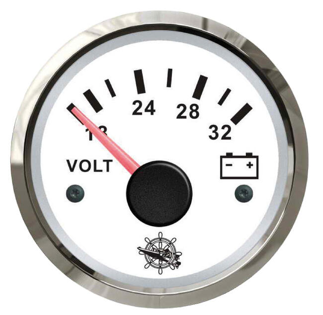 Voltmetro 18/32 V Bianco/lucida