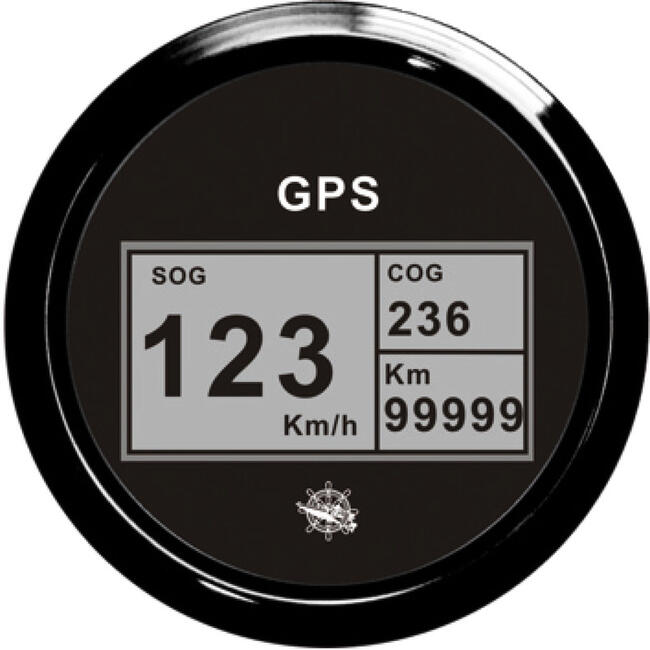 Log Con Bussola E Totalizzatore Gps Nero/nera