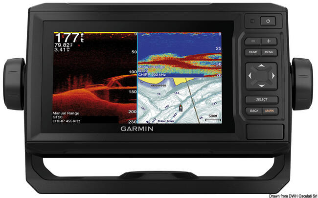 Charplotter Garmin Echomap Uhd 62cv Con Trasd.