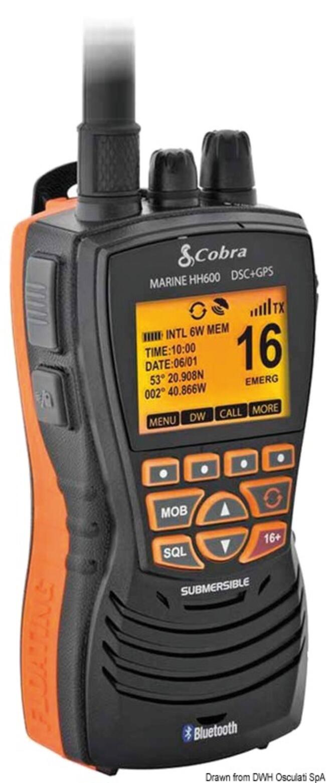 Vhf Cobra Marine Mr Hh 600 Gps Bt Eu Nero