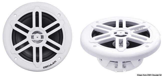 Casse Stereo Doppio Cono Bianche 5,25" - 2x80w