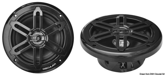 Casse Stereo Doppio Cono Nere 6,5" - 2x120w