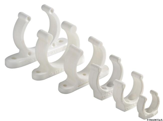 Clip Bianca Plastica Pesante 20 Mm