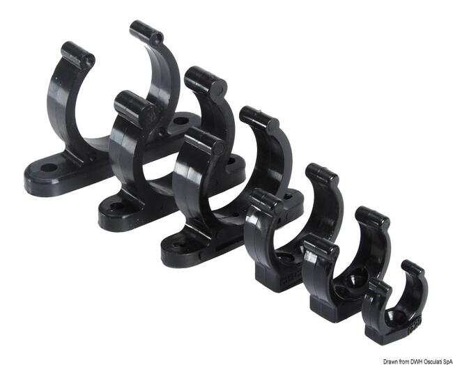 Clip Nera Plastica Pesante 40 Mm