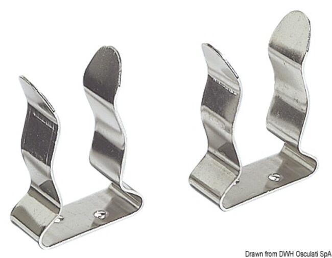 Coppia Clips Inox 25/32 Mm