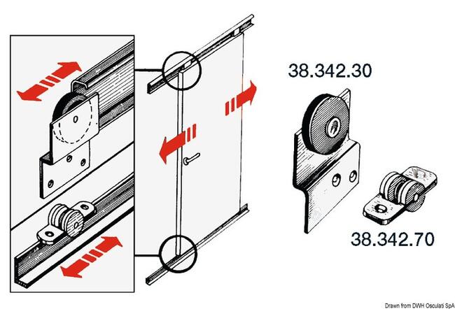 Rotaia X Coulisse 12x11x2000