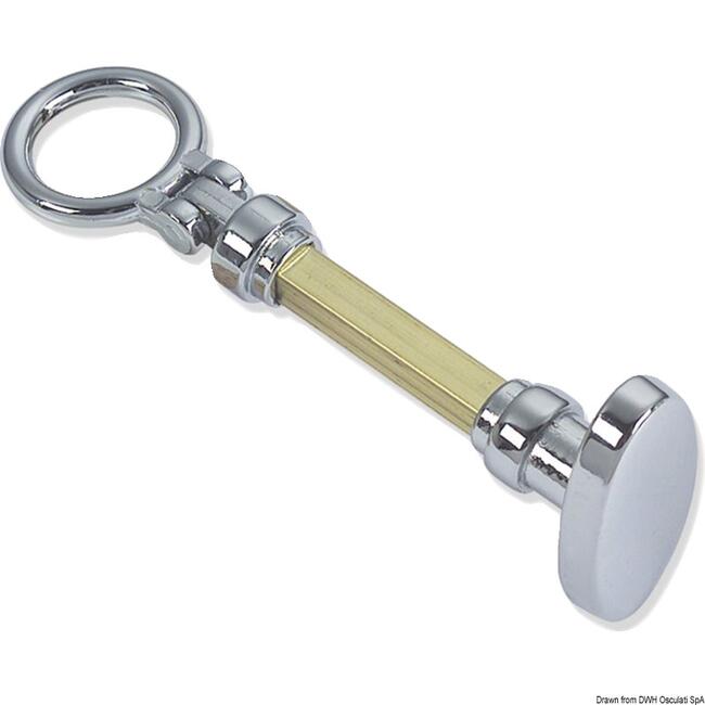 Maniglietta Ottone Cromato 8 Mm