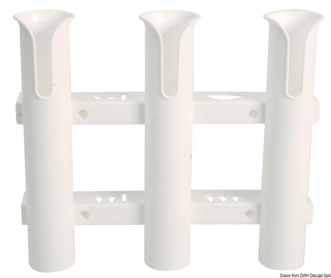Portacanne Parete Plastica 3 Posti
