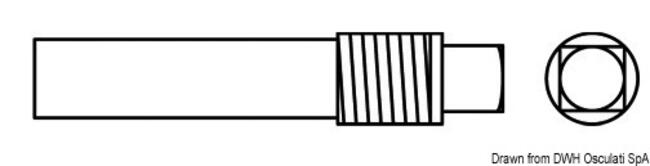 Zinco Filetto 1/2" Mm 16x50