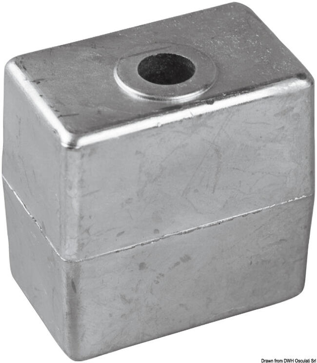 Anodo Piede 50/200 Hp Alluminio Diam. Foro 3/8"x16
