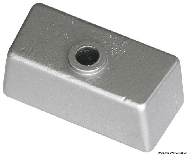 Anodo Cubo Per Piede In Alluminio