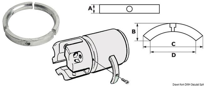 Kit Anodi Alluminio Volvo Saildrive 3 P.