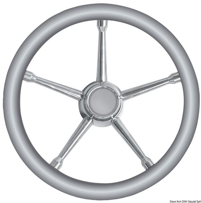 Volante A Inox/grigio 350 Mm