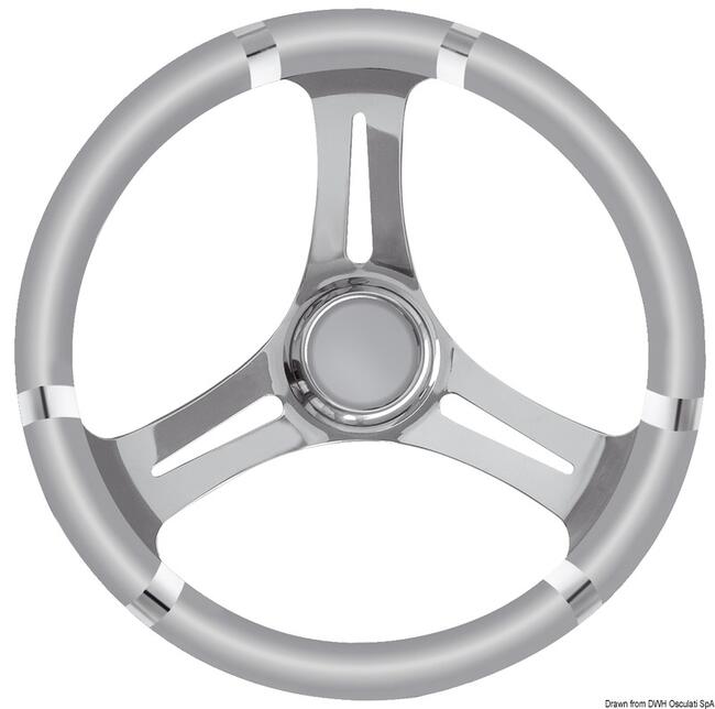 Volante B Inox/grigio 350 Mm