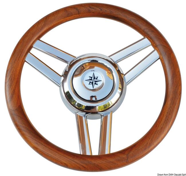 Volante Magnifico 3 Razze ø Mm 350 Teak