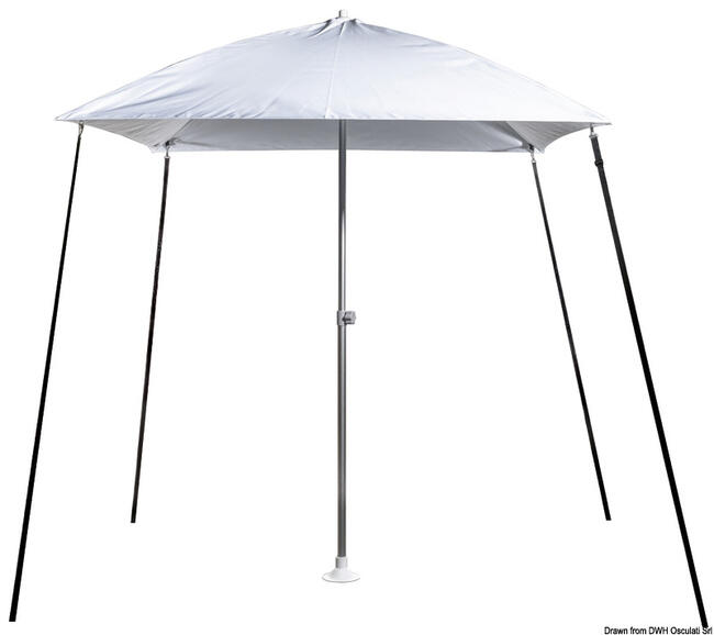 Ombrellone "parasol" Pieghevole Per Barca Bianco
