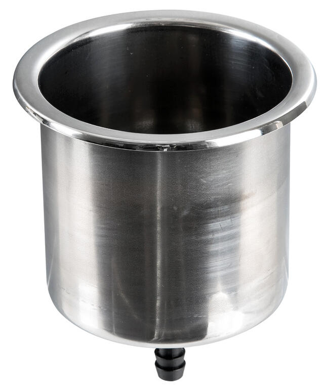 Porta Bicchieri Large Inox Con Drenaggio