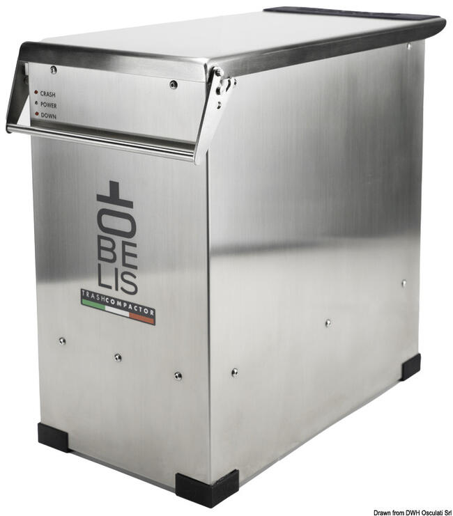 Pattumiera Compattatrice In Acciaio Inox Obelis