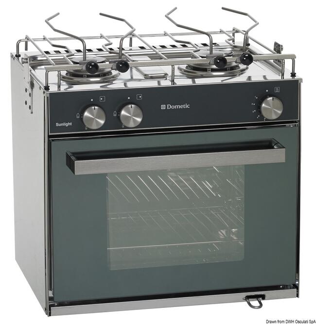 Cucina Con Forno A Gas Smev Sunlight Slim 2 Fuochi