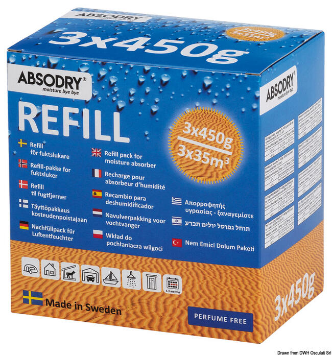 Ricarica Absodry Classic 3 X 450gr