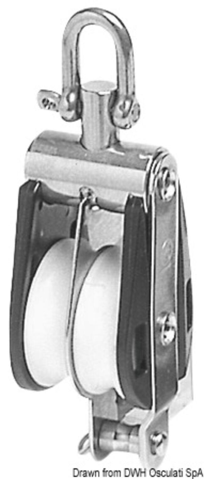 Bozzello Offshore 2 Pulegge Fisso O Girevole B Con Arricavo