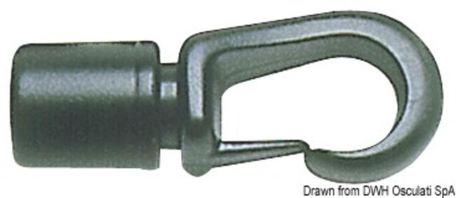 Gancio Nylon A Scatto 5/6 Mm Cf. 20 Pz