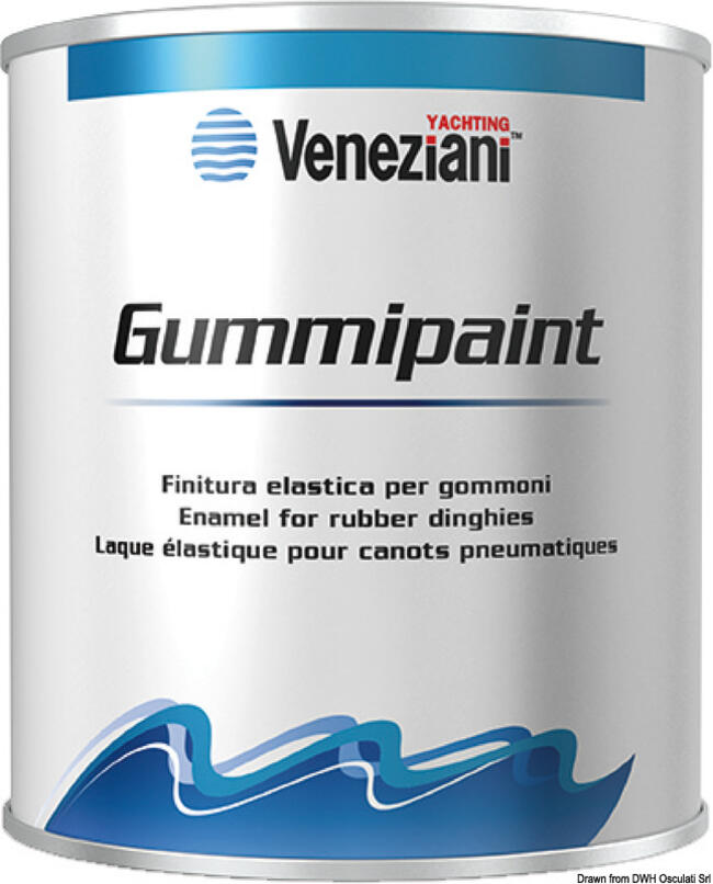 Vernice Elastica Gummipaint Nera 0,5l Osculati