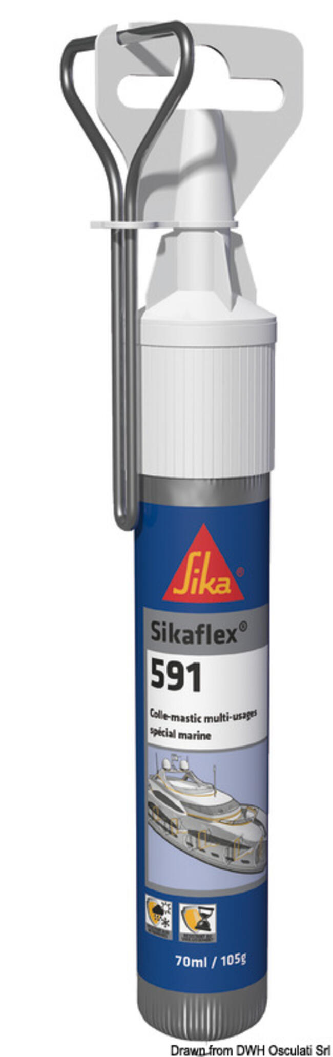 Sigillante A Polimeri Sikaflex 591 Nero 70 Ml