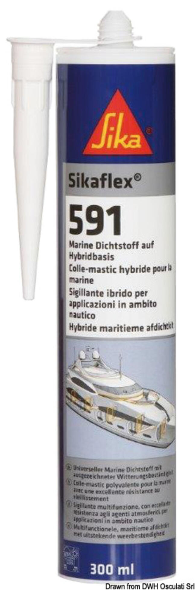 Sigillante A Polimeri Sikaflex 591 Bianco 300 Ml