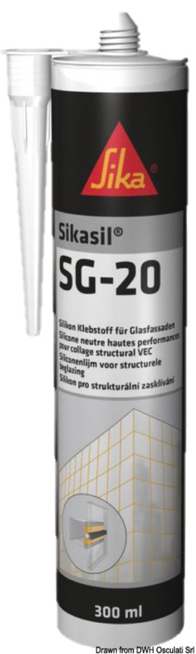 Adesivo Siliconico Sikasil Sg-20 300 Ml