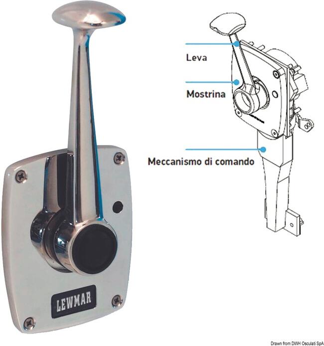 Controllo Motore Lewmar Leva Singola