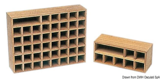 Contenitore Teak Per 7 Bandiere