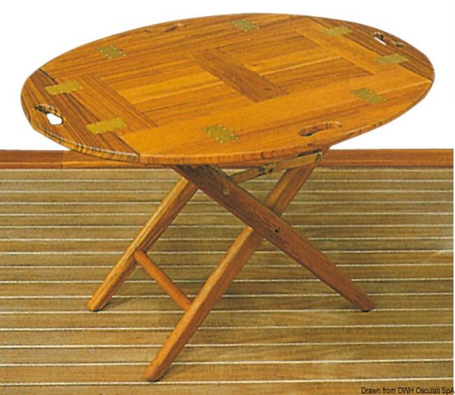 Tavolo Ripiegabile In Teak 85x60x53h