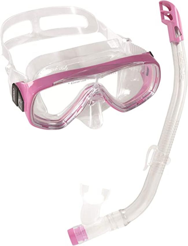 Set Ondina Vip Clear/pink Cressi