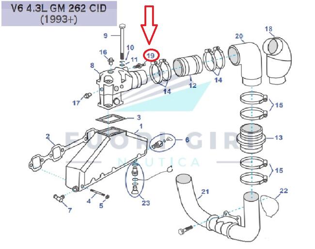 Sensore Temperatura  Compatibile Per Volvo Penta V6 4.3-v8 5.0/5.7 L Gm 305 & Gm 350-v8 7.4/8.2 Gm 454/502 Recmar