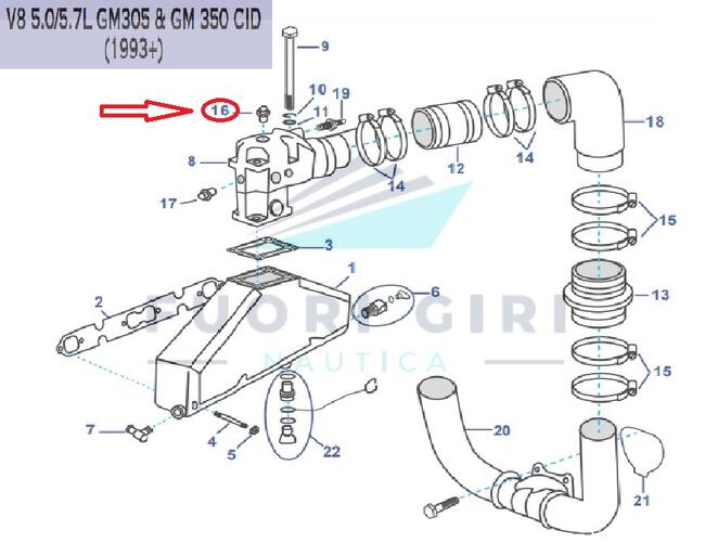 Tappo Compatibile Per Volvo Penta V6 4.3-v8 5.0/5.7 L Gm 305 & Gm 350-5.0/5.8l & Fi/fsi Ford 302/351-v8 7.4/8.2 Gm 454/502  Recmar